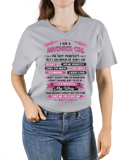 "I AM A NOVEMBER GIRL" - Birthday Gift For November Girls - FMA ccdi11 (SKU26T-01260-11)