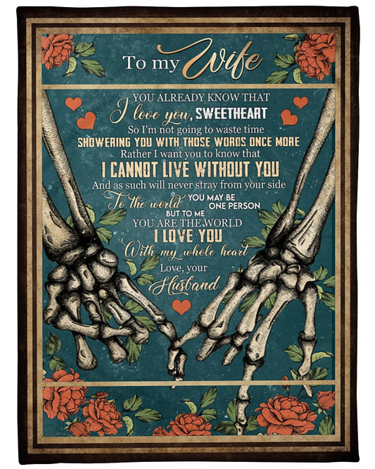 Special blanket for wife - from husband (SKUB09-103)