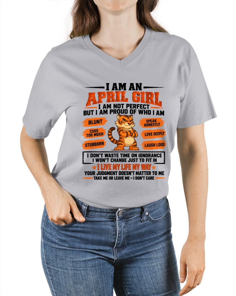 "I AM A APRIL GIRL" - Birthday Gift For April Girls - FMA ccdi04 (SKU2609-317-04)