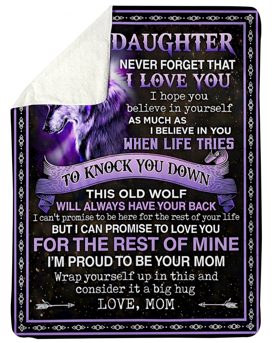 Special Gift For Your Daughter Blanket - From Mom (SKU2604-97)