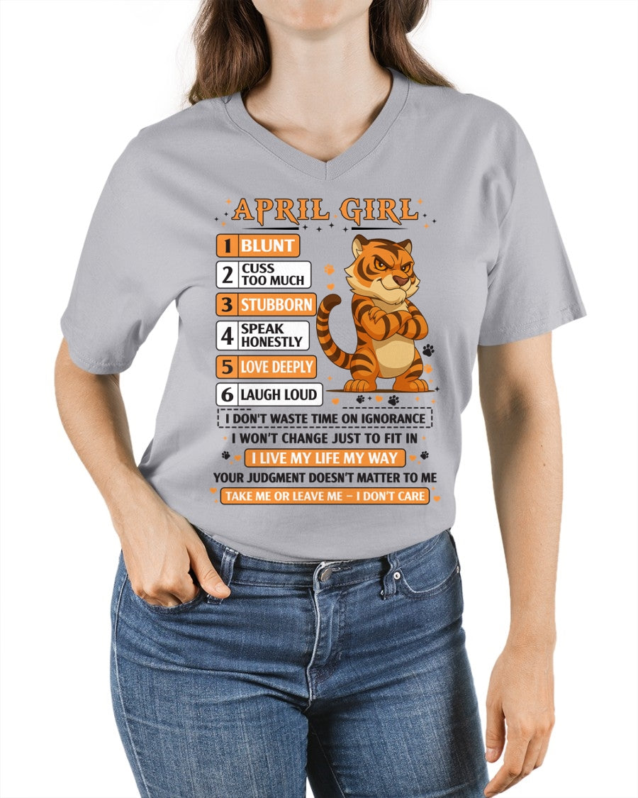 "I AM AN APRIL GIRL" - Birthday Gift For April Girls - FMA ccdi04 (SKU2602-219-04)