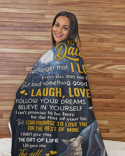 Special Gift For Your Daughter Blanket - From Dad (SKU2606-05)