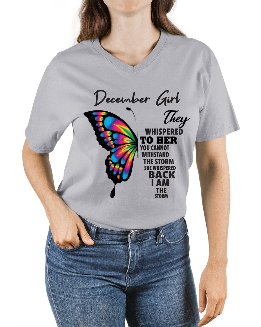 DECEMBER GIRL, THEY WHISPERED TO HER YOU CANNOT WITHSTAND THE STORM SHE WHISPERED BACK I AM THE STORM – ccdi12 fma ( SKU26T-01297-12)