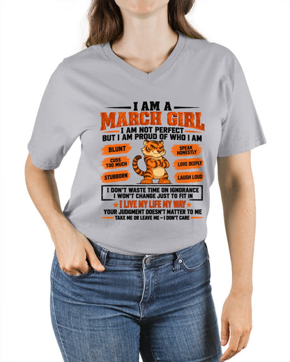 "I AM A MARCH GIRL" - Birthday Gift For March Girls - FMA ccdi03 (SKU2609-317-03)