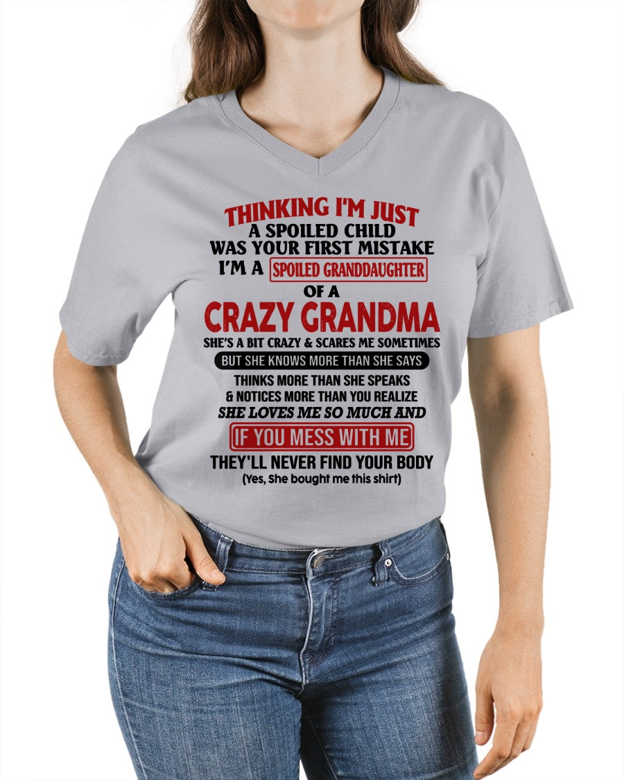 ccdi00 - Spoiled Granddaughter Of A Crazy Grandma - Birthday Gift From Grandma (SKU2605-377-00)