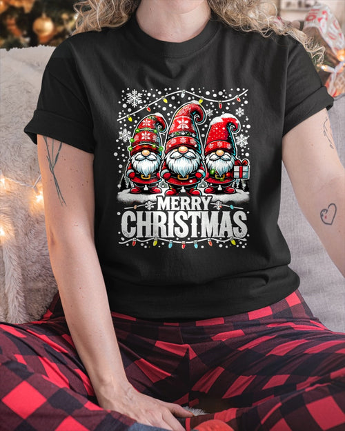 Merry Christmas Gnome Funny Family Christmas T-Shirt (SKU-MRCM-17) FMA