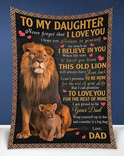 Special Gift For Your Daughter Blanket - From Dad (SKUB11-130)