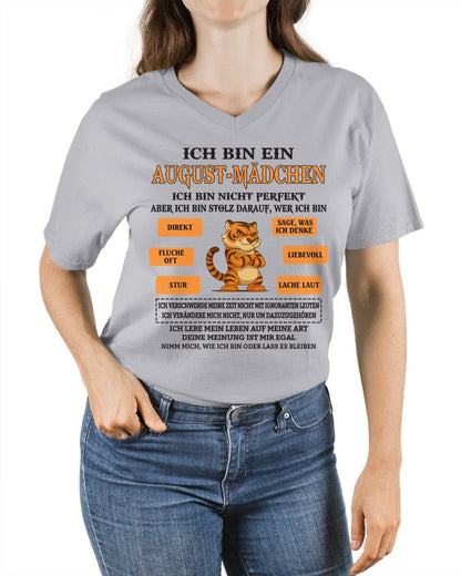 DEU08 - "ICH BIN EIN AUGUST-MÄDCHEN" – Geburtstagsgeschenk für August-Mädchen – FMA ccdi08 (SKU2605-369-08)