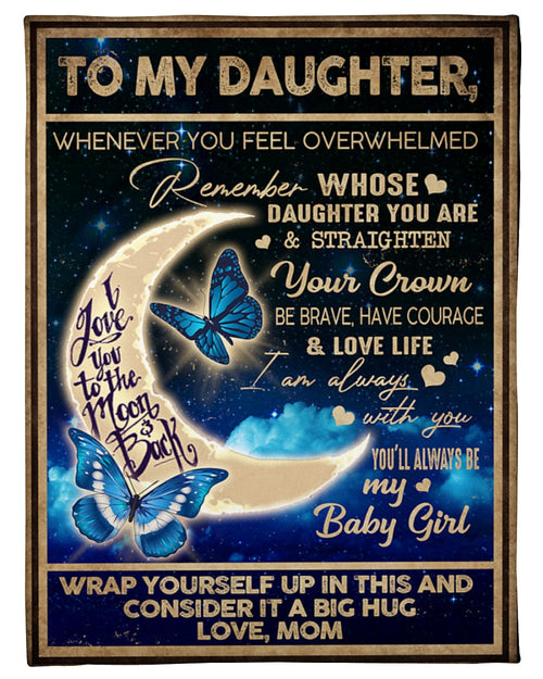 Special gift for Daughter - from Mom Blanket (SKU-CHAU-B26)