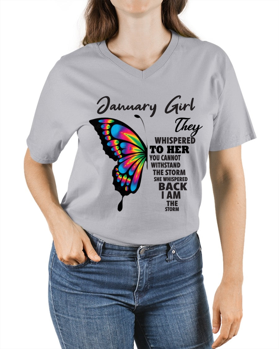 JANUARY GIRL, THEY WHISPERED TO HER YOU CANNOT WITHSTAND THE STORM SHE WHISPERED BACK I AM THE STORM – ccdi01 fma ( SKU26T-01297-01)