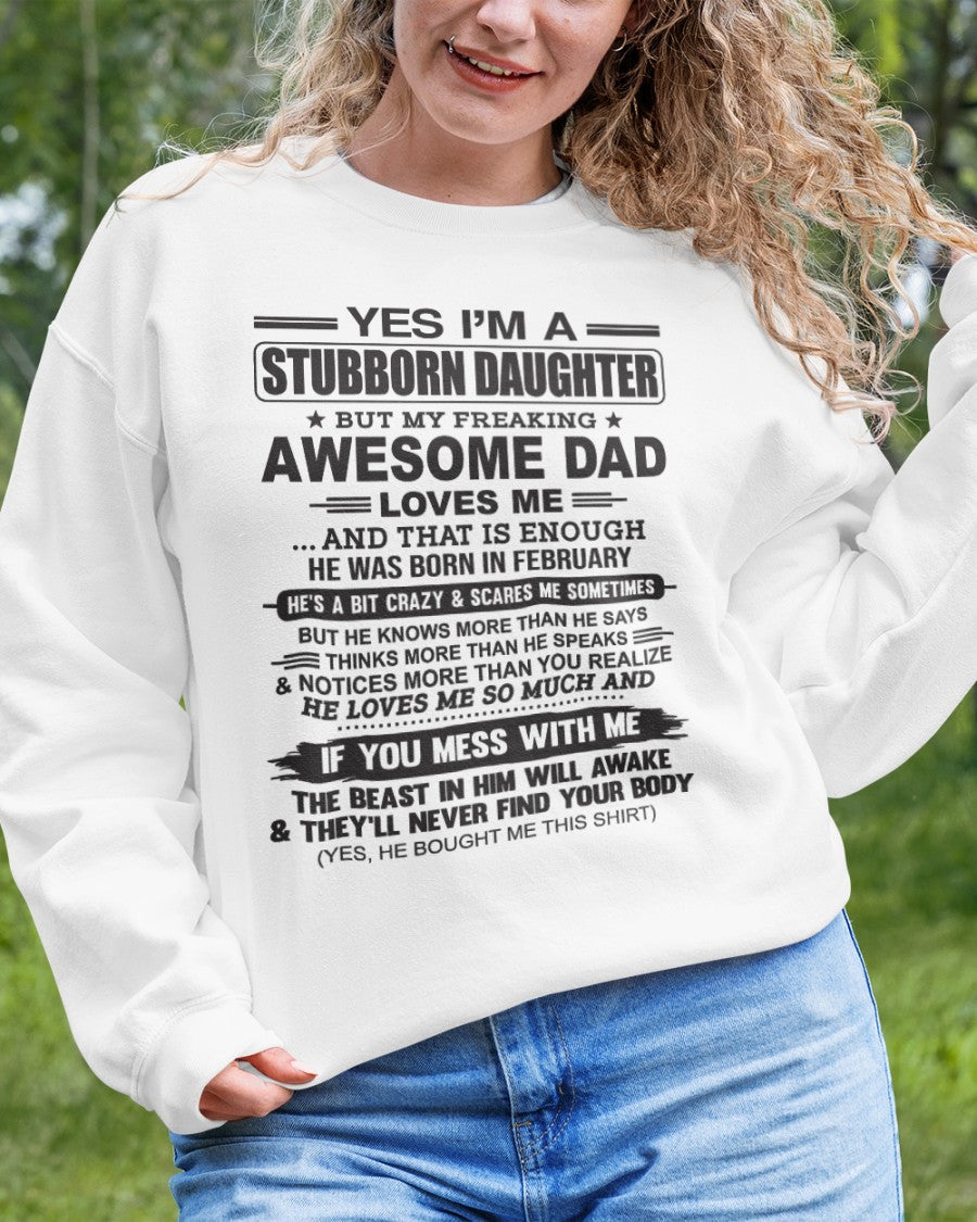 FEBRUARY - YES I'M A STUBBORN DAUGHTER - FROM MAN (SKU07-186-02)