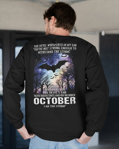 Never Underestimate a Man Born in October – I Am the Storm - ccdi10 male (SKU10-52-10)