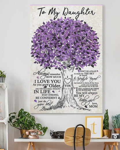 TO MY DAUGHTER FROM MOM CANVAS