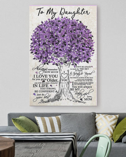 TO MY DAUGHTER FROM MOM CANVAS