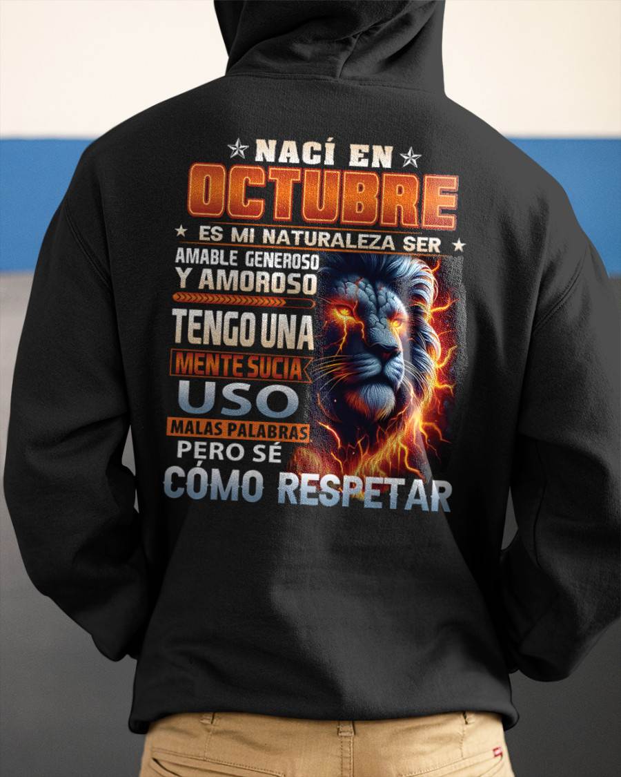 OCTUBRE - MENTE SUCIA PERO SÉ RESPETAR - REGALO DE CUMPLEAÑOS PARA HOMBRES - CCDI10sp (SKU10-68-10)