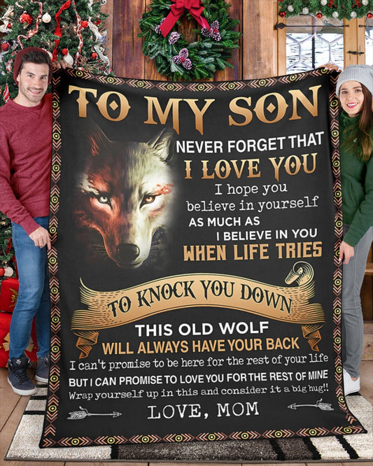 Special Gift For Your Son Blanket - From Mom (SKUB06-108)