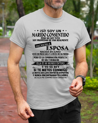Junio - Esposa increíble - Regalo especial para Marido - T06 (Sku.tbnA4)