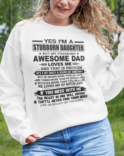 YES I'M A STUBBORN DAUGHTER ccdi00 - FROM MAN (SKU07-186-00)