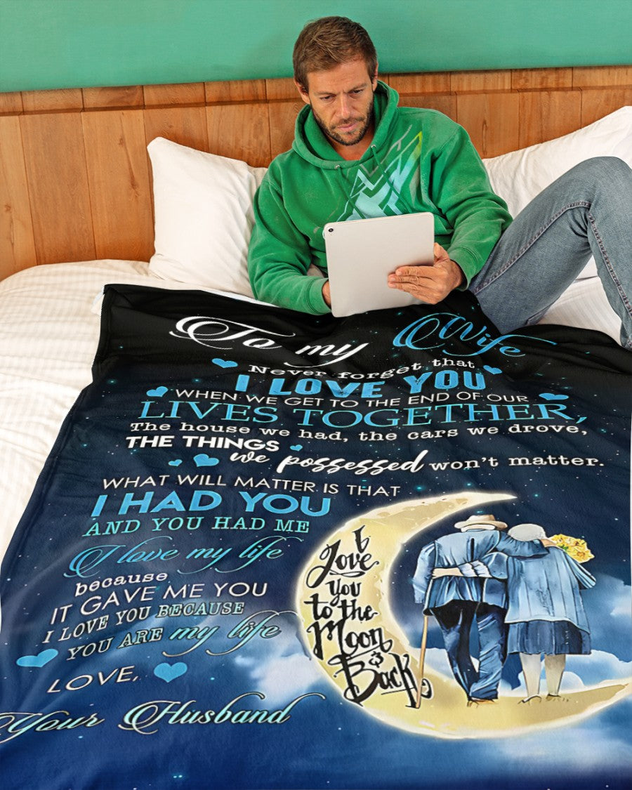 Special Gift For Your Wife Blanket - From Husband (SKU-CHAU-B10)