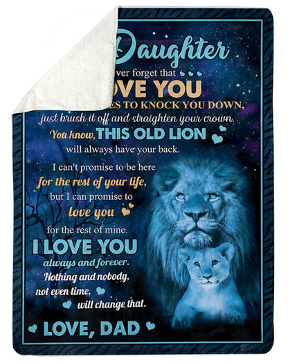 Special Gift For Your Daughter Blanket - From Dad (SKU2606-39)