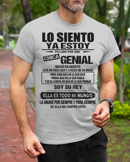 Agosto Chica Genial - Regalo especial para tu novio - T08 (SKU05-95-08)