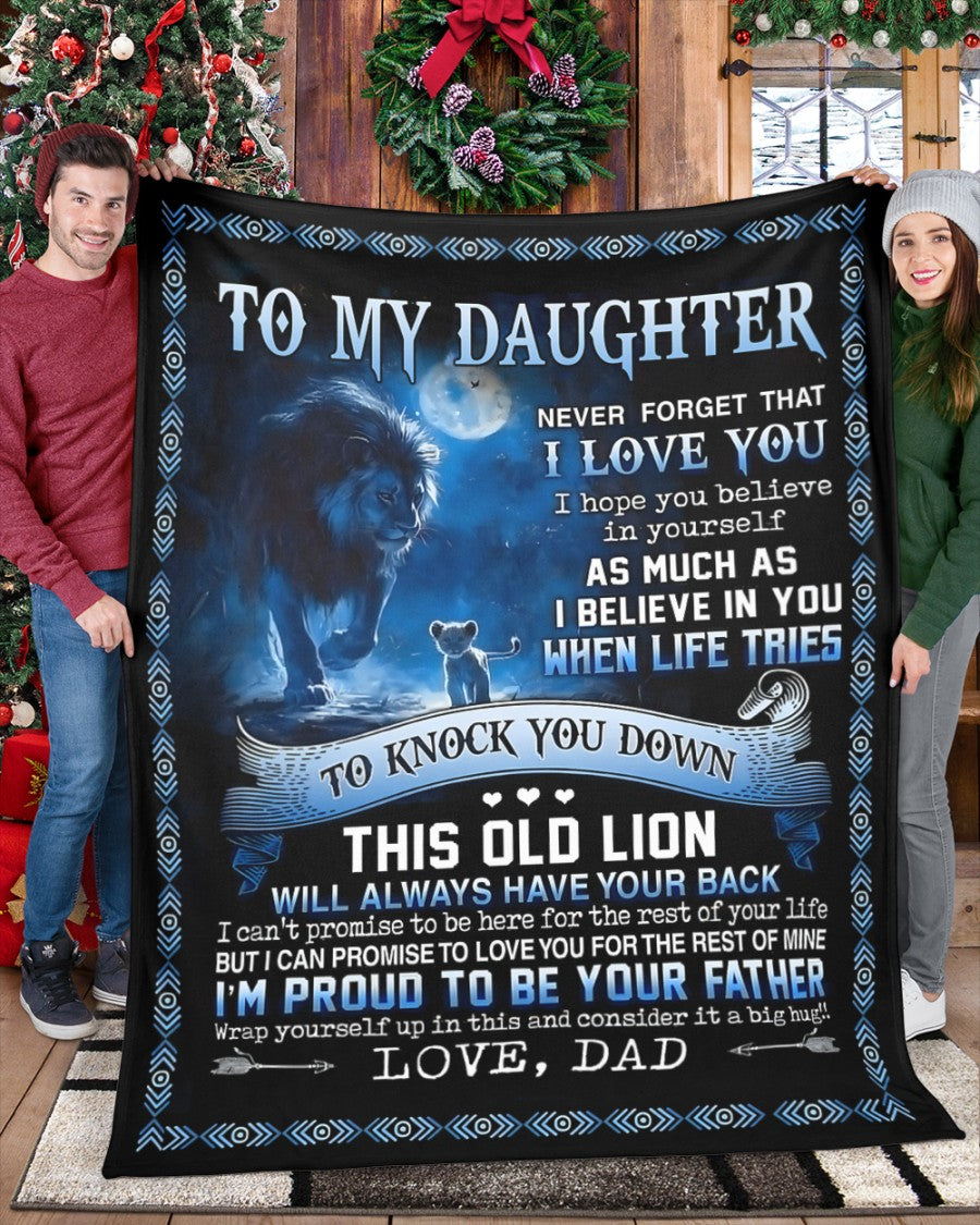 Special Gift for Your Daughter - From Dad Blanket (SKUB12-66)