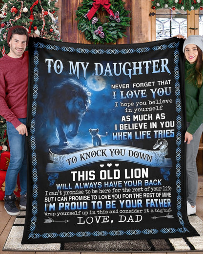 Special Gift for Your Daughter - From Dad Blanket (SKUB12-66)