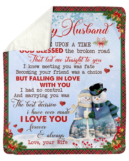 BLANKET FOR HUSBAND FROM WIFE – XMAS GIFT FULL