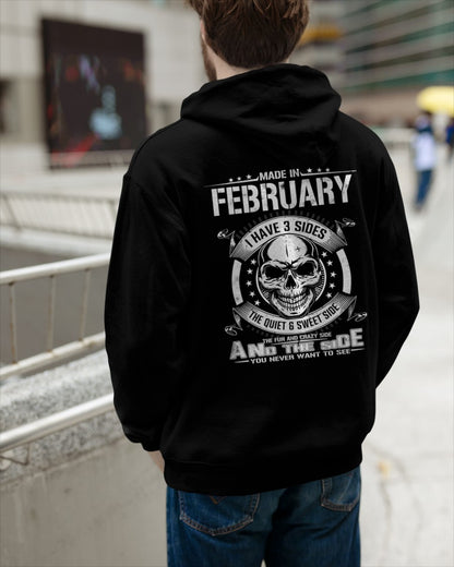 I WAS BORN IN FEBRUARY, I HAVE 3 SIDES male (SKU08-65-02)