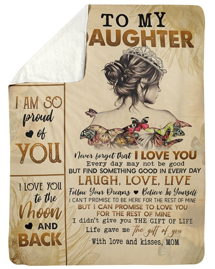 Special Gift For Your Daughter Blanket - From Mom (SKUB12-188)