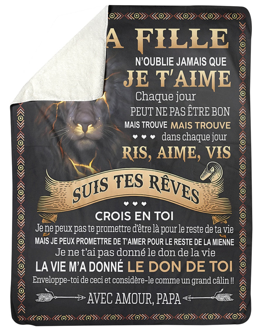 Cadeau Spécial Pour Ta Fille Couverture - De Papa (SKUB09-91)