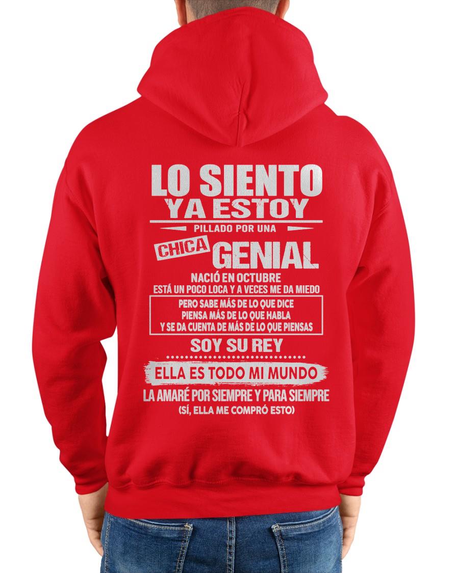 Octubre - Chica genial nació en octubre - Regalo especial para novio - Black - T10 (SKU05-80-10)