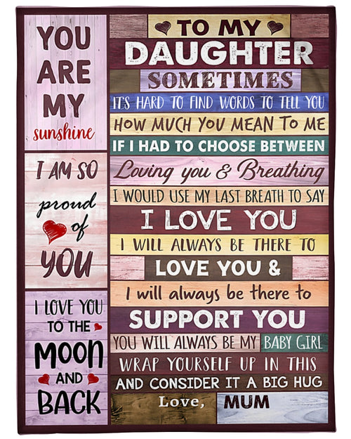 Blanket Gift for Your Daughter – From Mom (SKU2610-52)