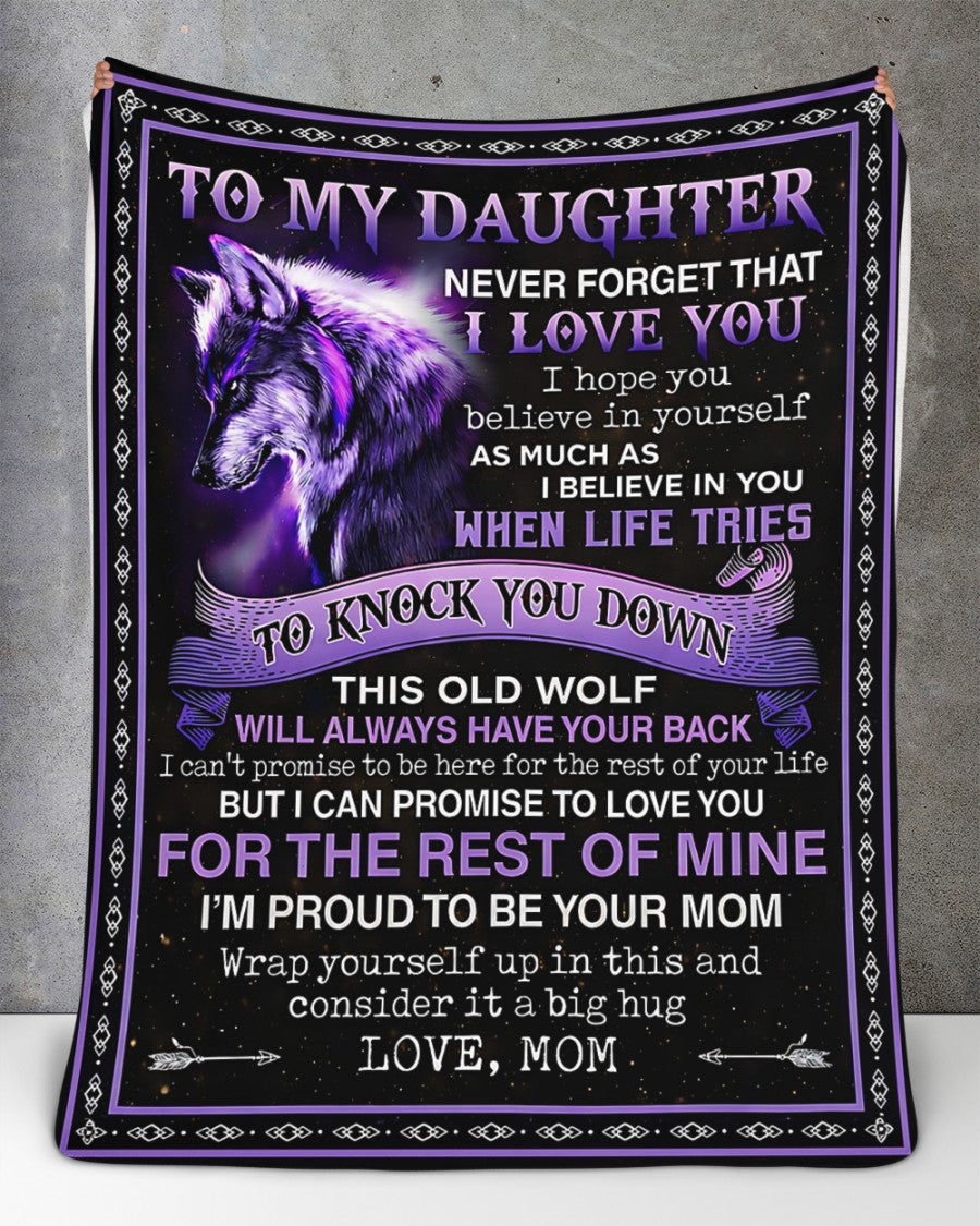 Special Gift For Your Daughter Blanket - From Mom (SKU2604-97)