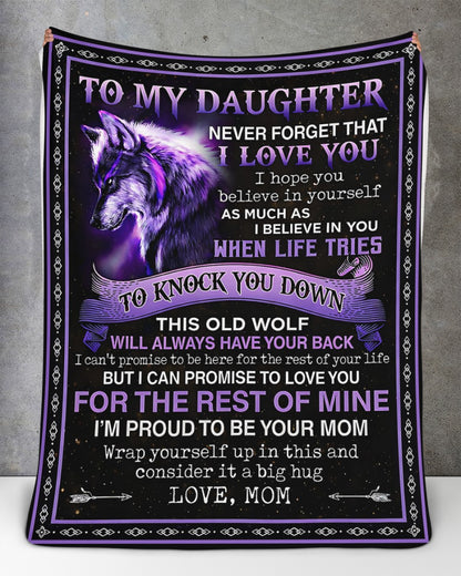 Special Gift For Your Daughter Blanket - From Mom (SKU2604-97)