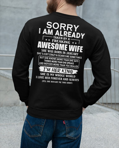 Awesome wife January - Perfect gift for your husband - ccdi01 (SKU68-79-01)
