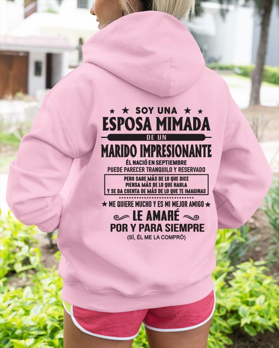 Septiembre - Soy una Esposa mimada de un Marido impresionante - Regalo especial para tu esposa - T09 (SKU05-101-09)