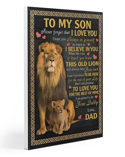 To My Son From Dad Canvas (SKU2604-112)