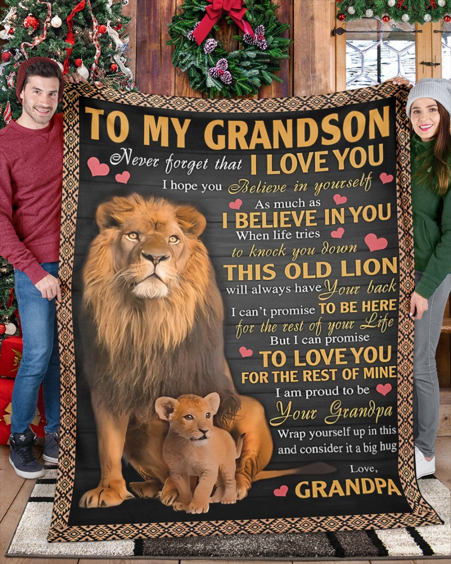 Special Gift For Your Grandson Blanket - From Grandpa (SKUB09-113) FULL