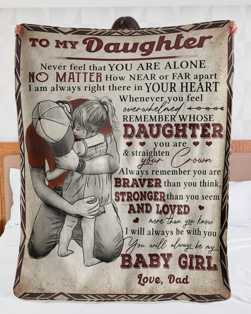 Special Gift For Your Daughter Blanket - From Dad (SKUB10-185)