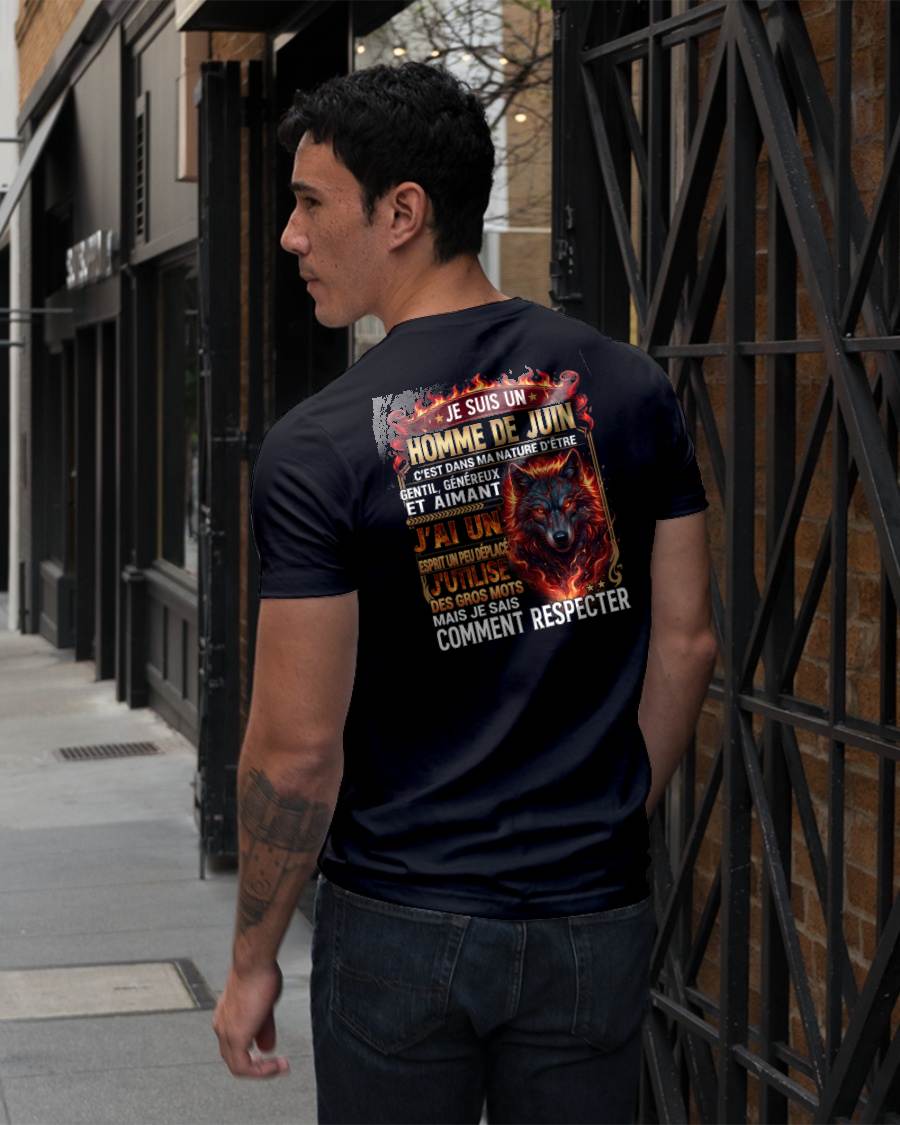 JUIN – ESPRIT MALICIEUX MAIS SAIT RESPECTER - T-SHIRT ANNIVERSAIRE HOMME - IMPRESSION DTG PREMIUM - frCCDI06 (SKU2604-87-06)
