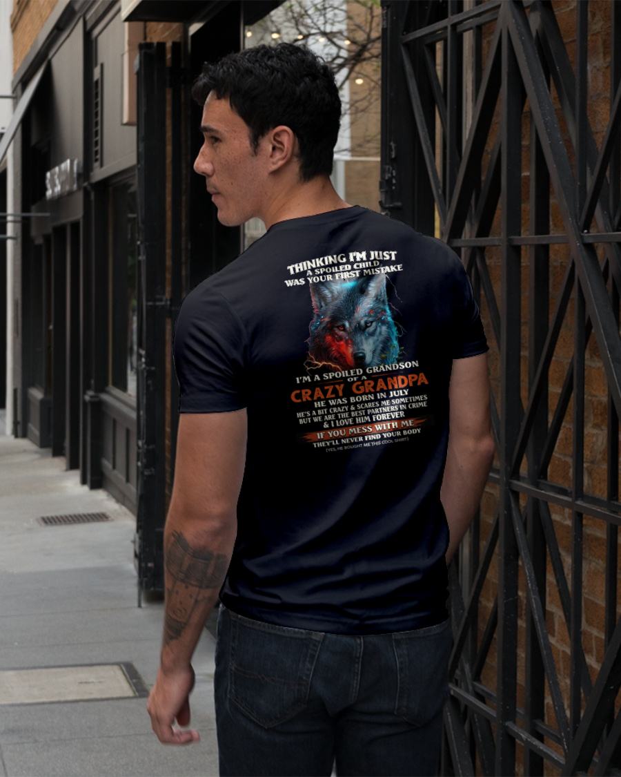 JULY - SPOILED GRANDSON - GIFT FROM GRANDPA - CCDI07 (SKU26T-01-43-07)