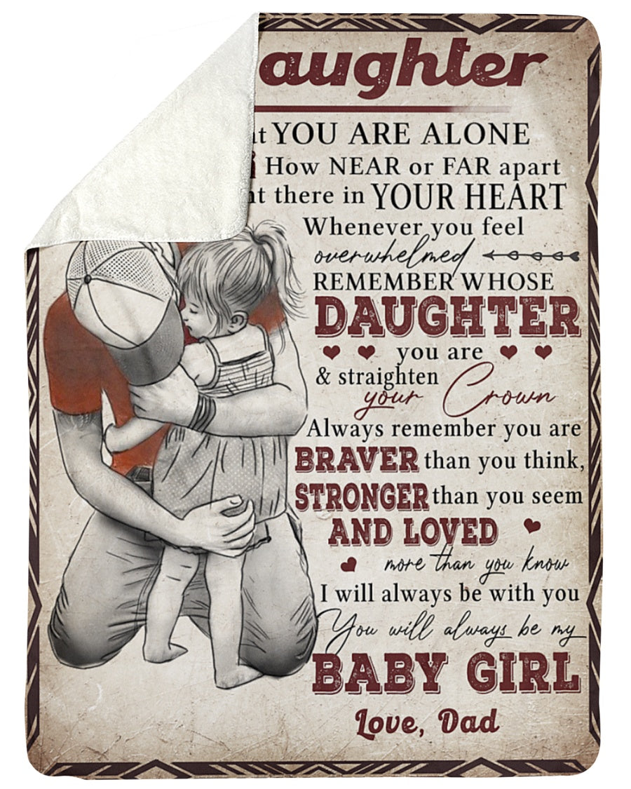 Special Gift For Your Daughter Blanket - From Dad