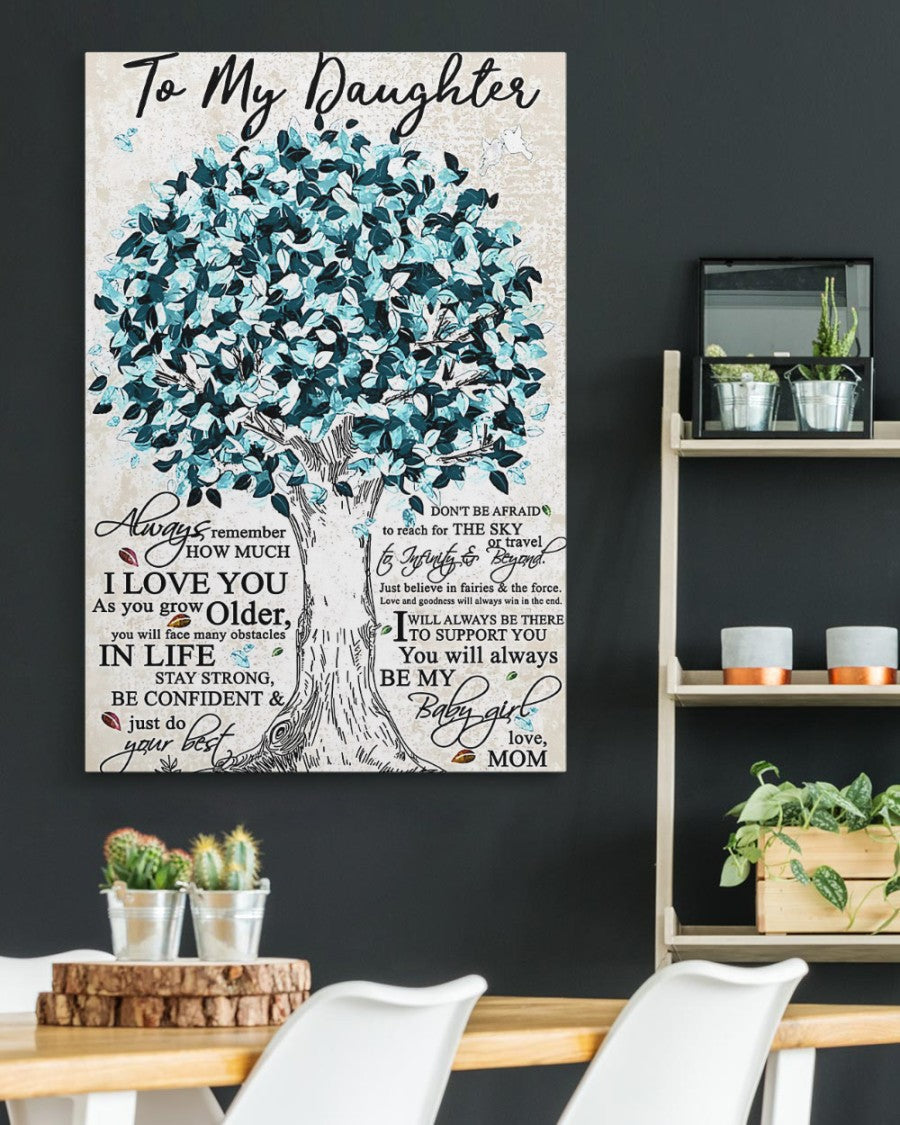 TO MY DAUGHTER FROM MOM CANVAS