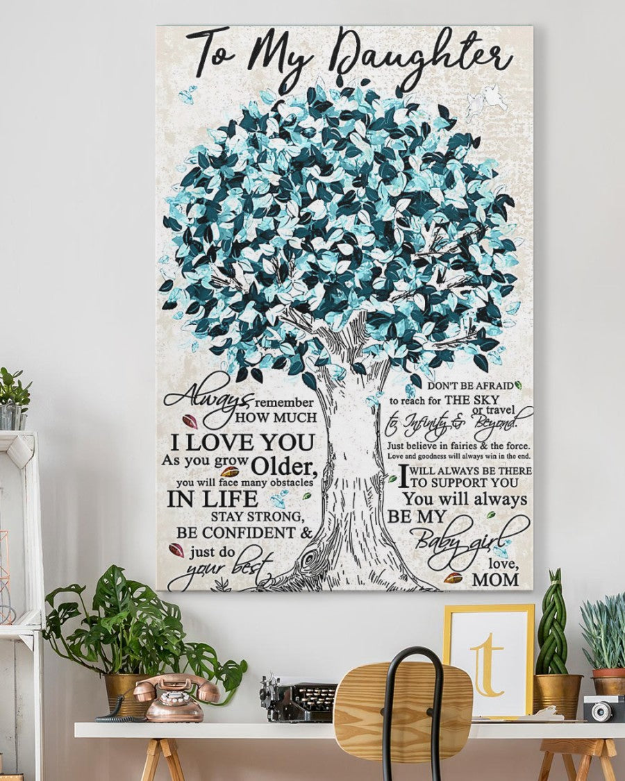 TO MY DAUGHTER FROM MOM CANVAS