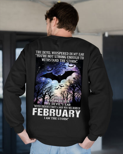 Never Underestimate a Man Born in February – I Am the Storm - ccdi02 male (SKU10-52-02)