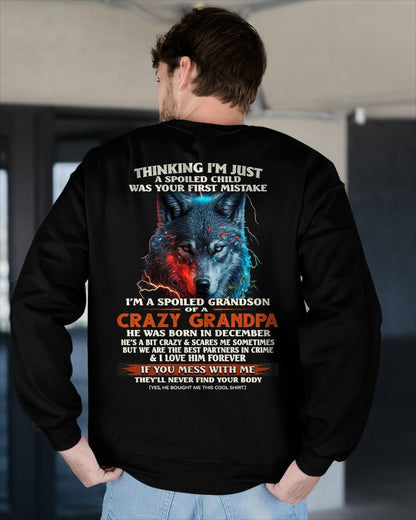 DECEMBER - SPOILED GRANDSON - GIFT FROM GRANDPA - CCDI12 (SKU26T-01-43-12)