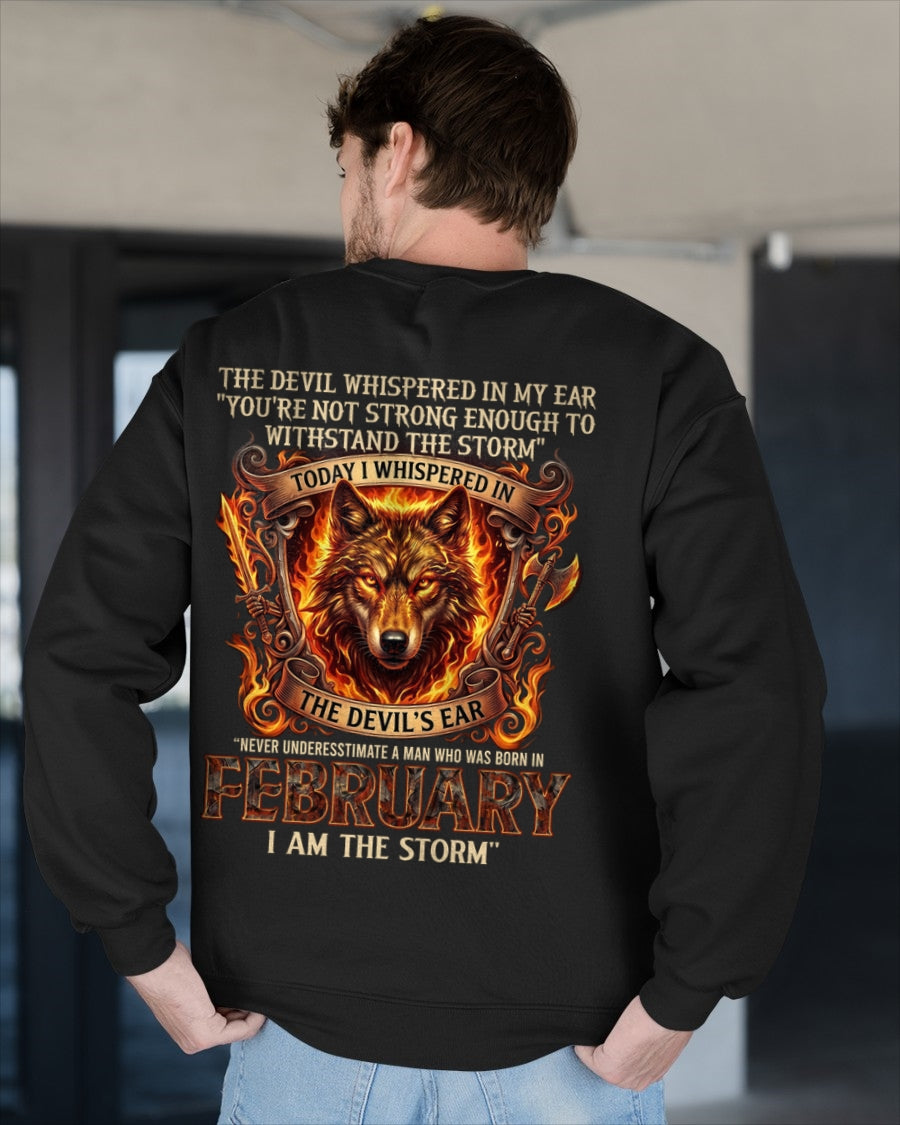 ccdi02 - Never Underestimate a Man Born in February – I Am the Storm - male (SKU2604-229-02)