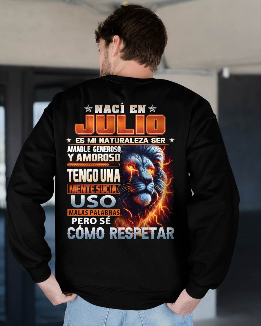 JULIO - MENTE SUCIA PERO SÉ RESPETAR - REGALO DE CUMPLEAÑOS PARA HOMBRES - CCDI07sp (SKU10-68-07)