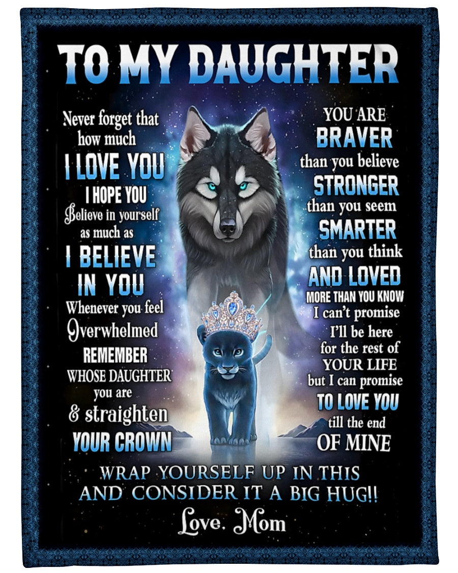 Special Gift For Your Daughter Blanket - From Mom (SKUB12-88)